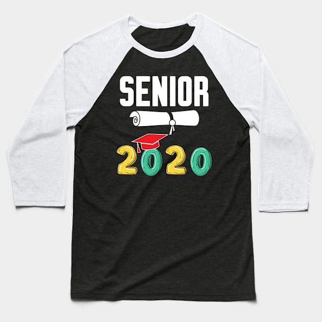 Senior 2020 Graduation Baseball T-Shirt by Work Memes